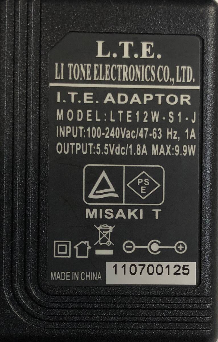 MISAKI アダプタ LTE12W-S1-J 5.5V 1.8A_画像2