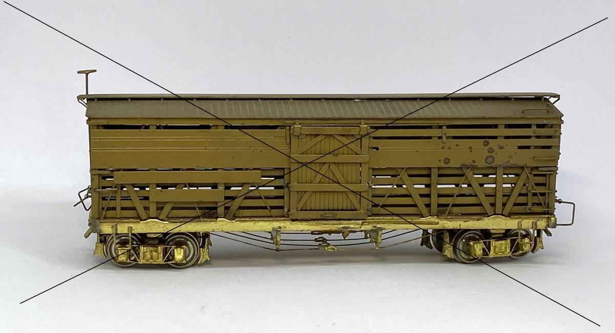 D&RGW“stock Cars” Full Size For HOn3-10.5mm-ストック・カー/EMPIRE MIDLAND/ORIENTAL製-金属製/ブラスモデル未塗装完成品 現状渡し_画像7