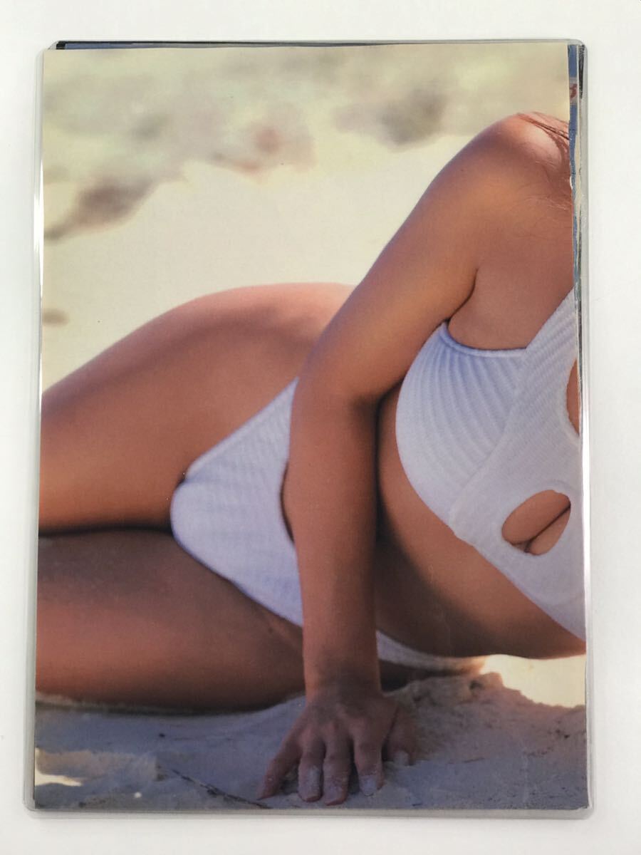 [150μ film thick laminate processing ] Aoki Yuuko 9 page magazine. scraps high leg swimsuit gravure fastener type equipped 