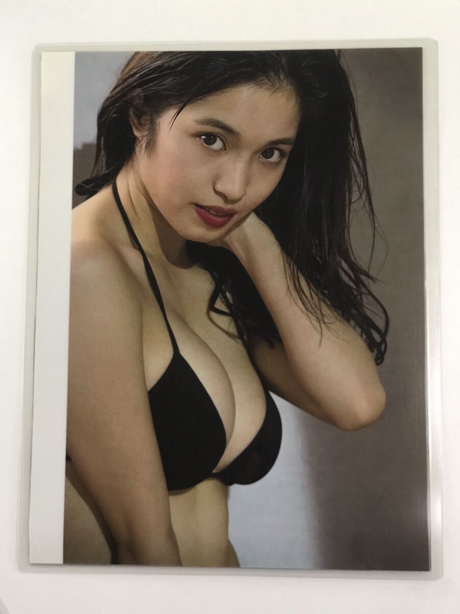 [150μフィルム厚手ラミネート加工］ MIYU5ページ 雑誌の切り抜き 村島未悠 ピンクハイレグ水着 下着ランジェリー グラビアの画像3