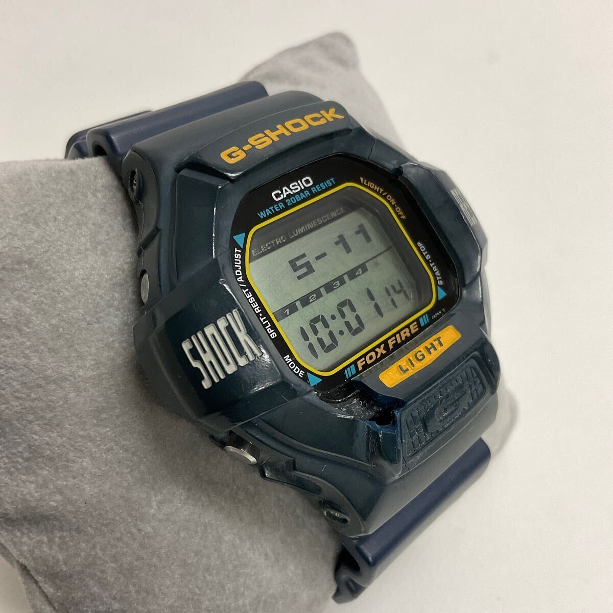 営MK08-60Y CASIO カシオ G-SHOCK Gショック FOXFIRE フォックスファイア 1433 DW-8020 腕時計 デジタル 稼働品_画像2