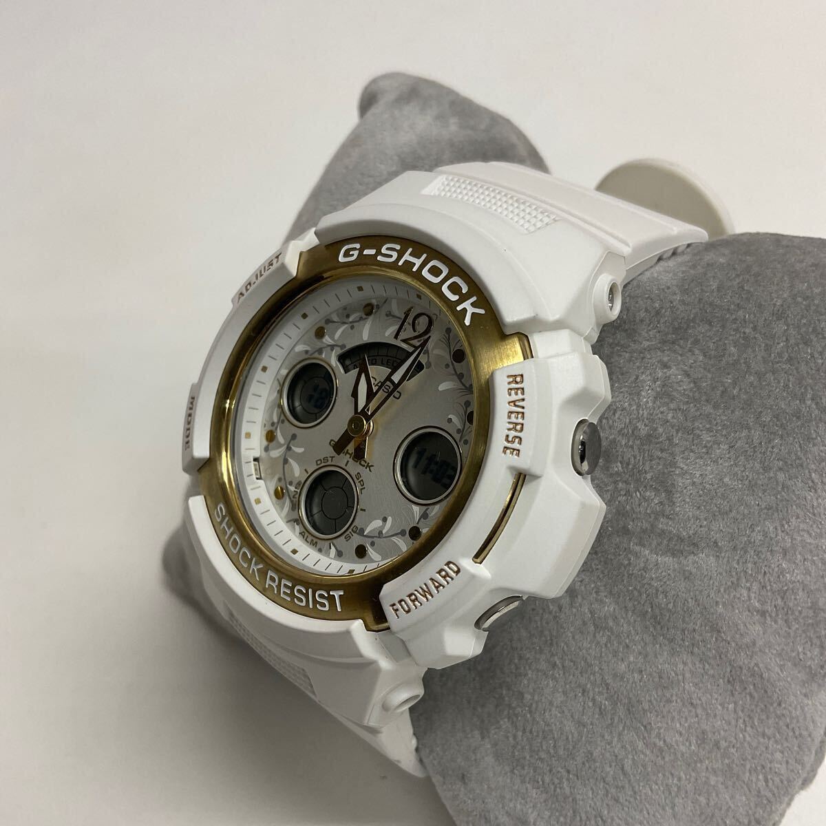 営MK11-60Y CASIO カシオ G-SHOCK Gショック Baby-G ベビージー 4778 AW-590LG 腕時計 ラバーズコレクション2019 ホワイト 稼働品 _画像3