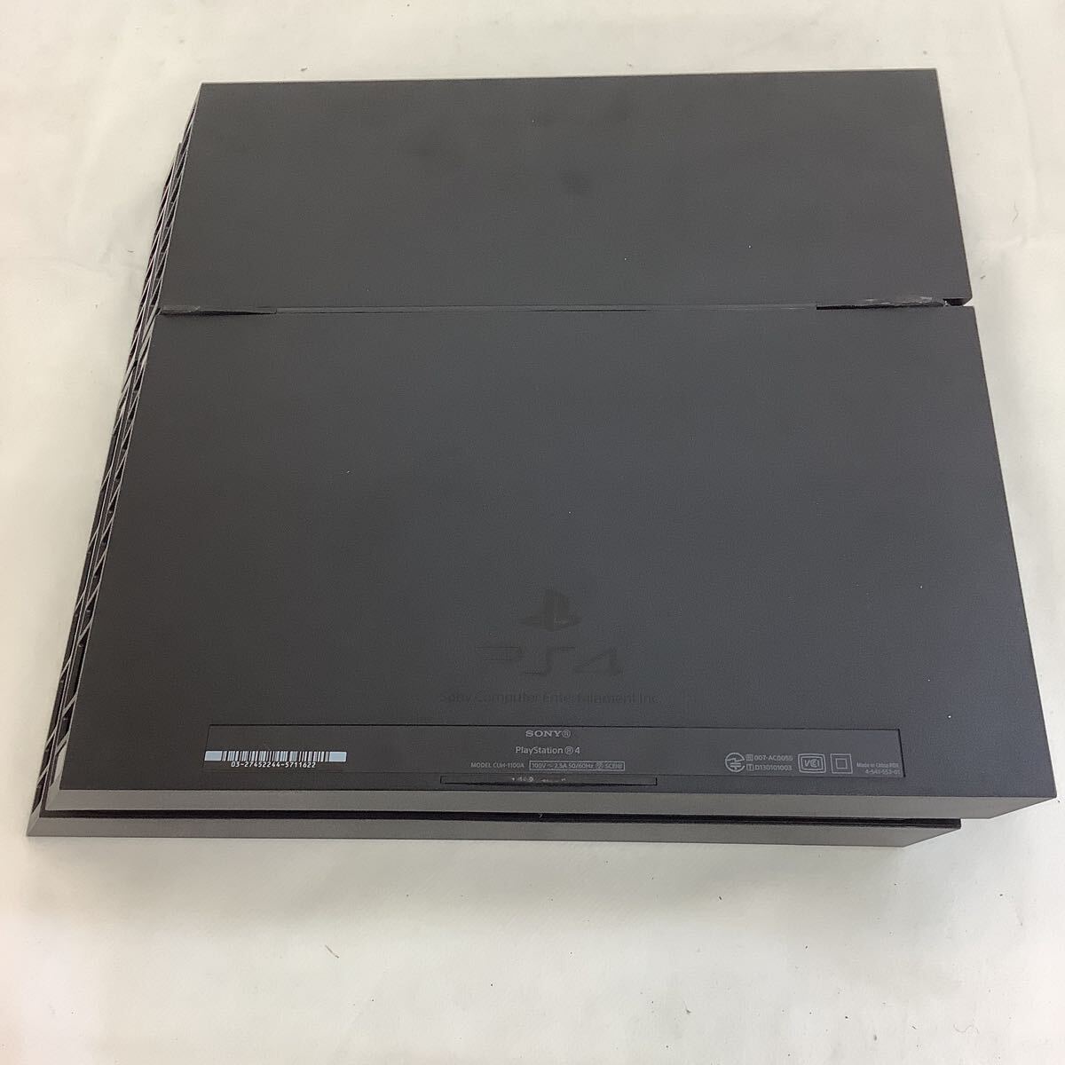 ◯営TK010-A12T100【埼玉発】SONY PlayStation4 CUH-1100A 500GB ジェットブラック FIFA20セット売 通電動作確認済み 初期化済み_画像3