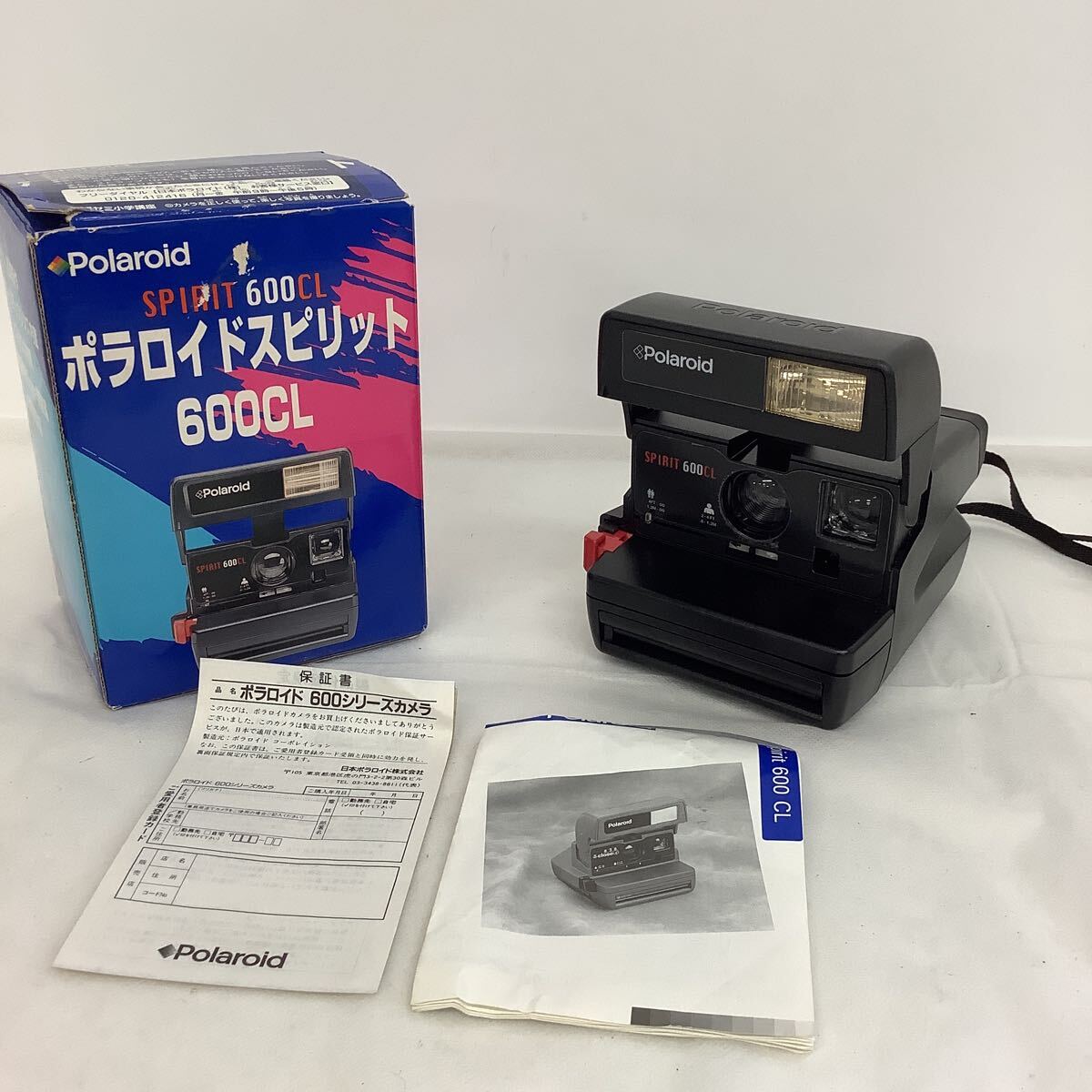 0.NI008-A12T60[ Saitama departure ]Polaroid Polaroid camera SPIRIT600CL close-up lens built-in strobo built-in operation not yet verification 