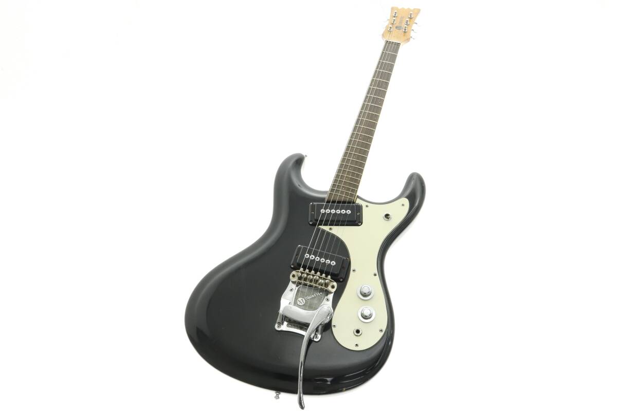 NPSJ6-5-7 □ mosrite モズライト エレキギター ギター 弦楽器 楽器 全長約102cm 音出し未確認 ハードケース付き ジャンクの画像2
