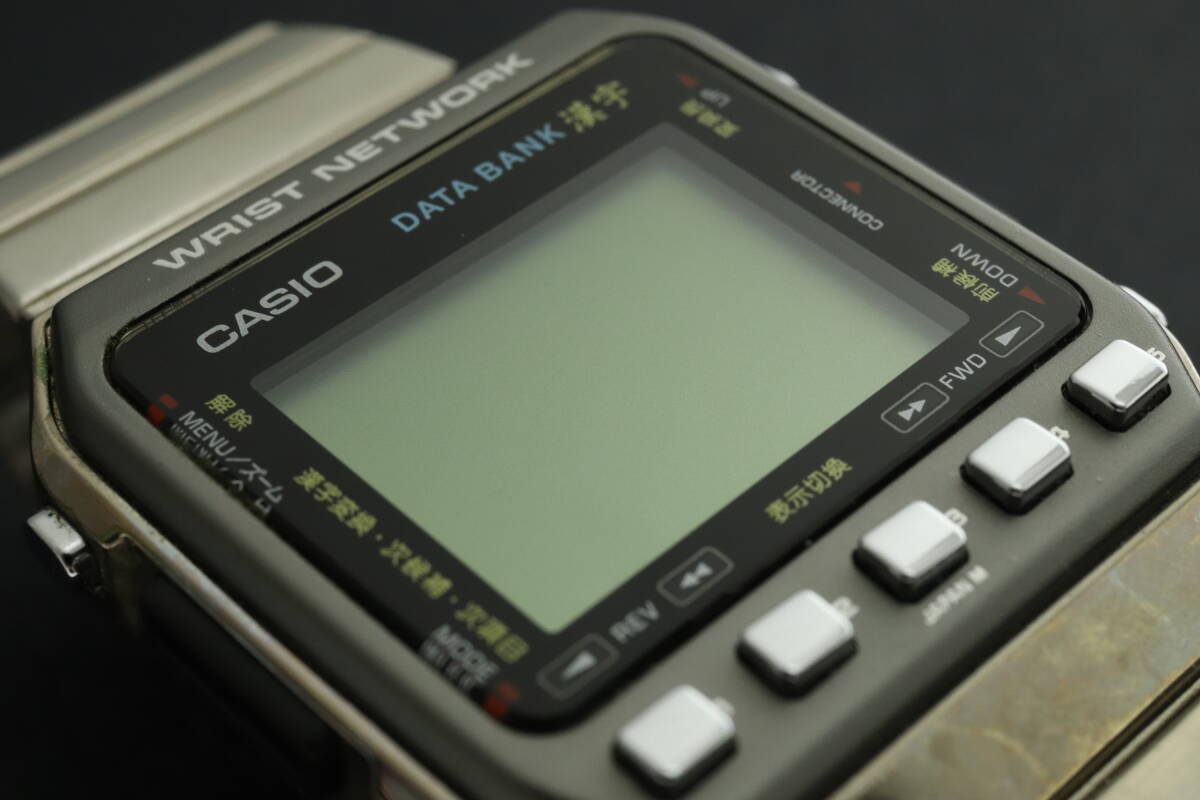 VMPD6-44-78 CASIO カシオ 腕時計 824 DKW-100 DATA BANK データバンク 漢字 デジタル クォーツ 約60g メンズ シルバー ジャンクの画像6