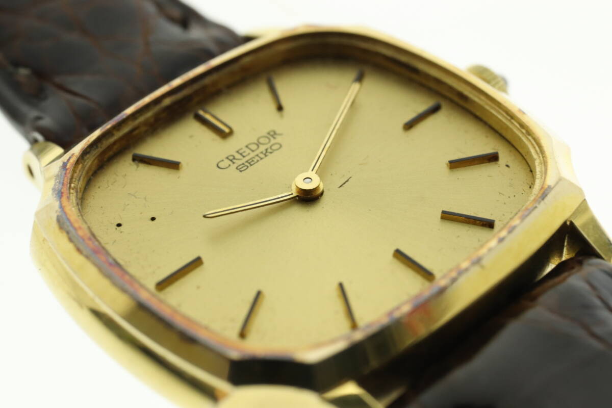 LVSP6-5-3 7T052-3 SEIKO セイコー 腕時計 1400-6030 クレドール 14K YG クォーツ 約15g レディース ゴールド 付属品付き ジャンク_画像5