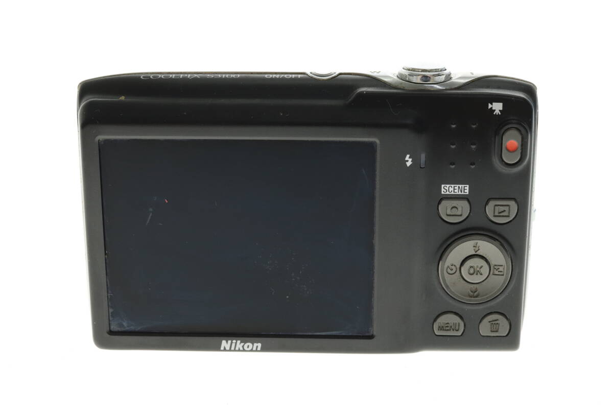 VMPD6-44-39 Nikon ニコン デジカメ COOLPIX S3100 クールピクス コンパクトデジタルカメラ パープル 動作未確認 ジャンク_画像2