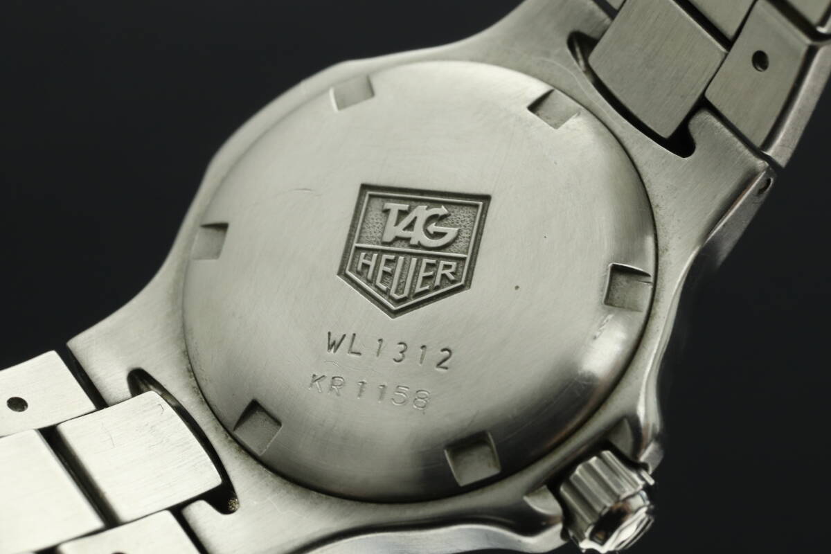 VMPD6-44-105 タグホイヤー 腕時計 WL1312 キリウム プロフェッショナル デイト クォーツ 約78g レディース シルバー 付属品付き ジャンク_画像6