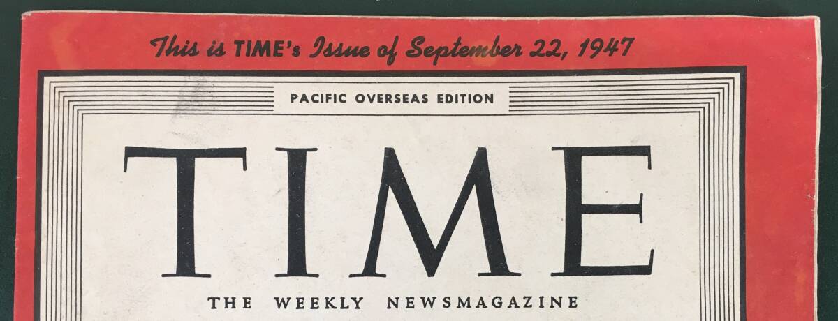 77年前！／[TIME・ジャッキー・ロビンソン・1947.9.22号 ]／週刊誌／大谷翔平の画像2