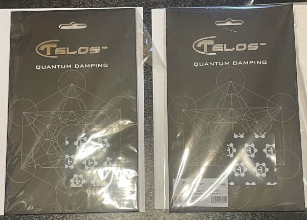 TELOS Quantum Damping テロス ノイズ抑制シート A5サイズ 2枚 (美品/中古/生産終了品/送料込み/NC,NR)_画像1