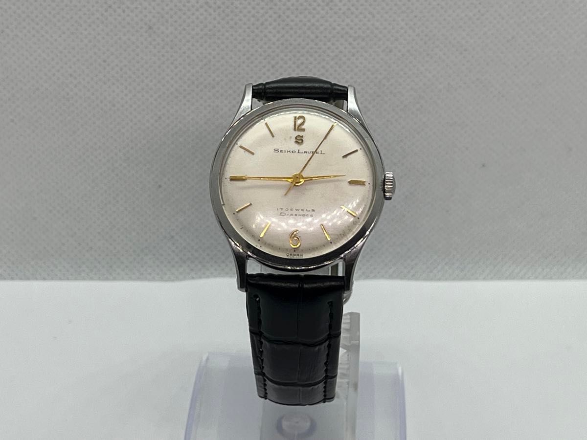 SEIKO LAUREL セイコー ローレル Sマーク 17石 手巻き腕時計 1958年10月製造?