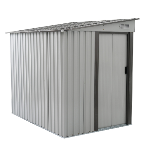 [ moveable shelves none ] storage room outdoors steel warehouse door out cupboard width 153* depth 206* height 181 thing put stylish large gardening garden new work [ white gray ]