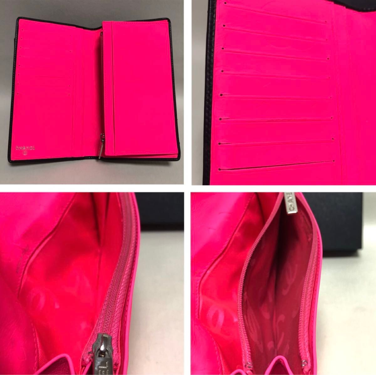 CHANEL シャネル マトラッセ カンボンライン 長財布 ブラック CHANEL シャネル マトラッセ カンボンライン 長財布 ブラック
