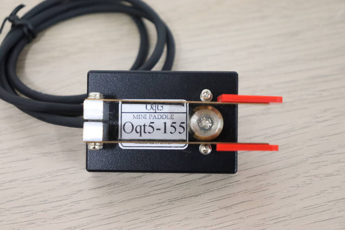 Oqt5/ Okt five Mini paddle Oqt5-155 amateur radio / accessories / molding s* key / electro- key operation not yet verification / present condition goods [U753+]