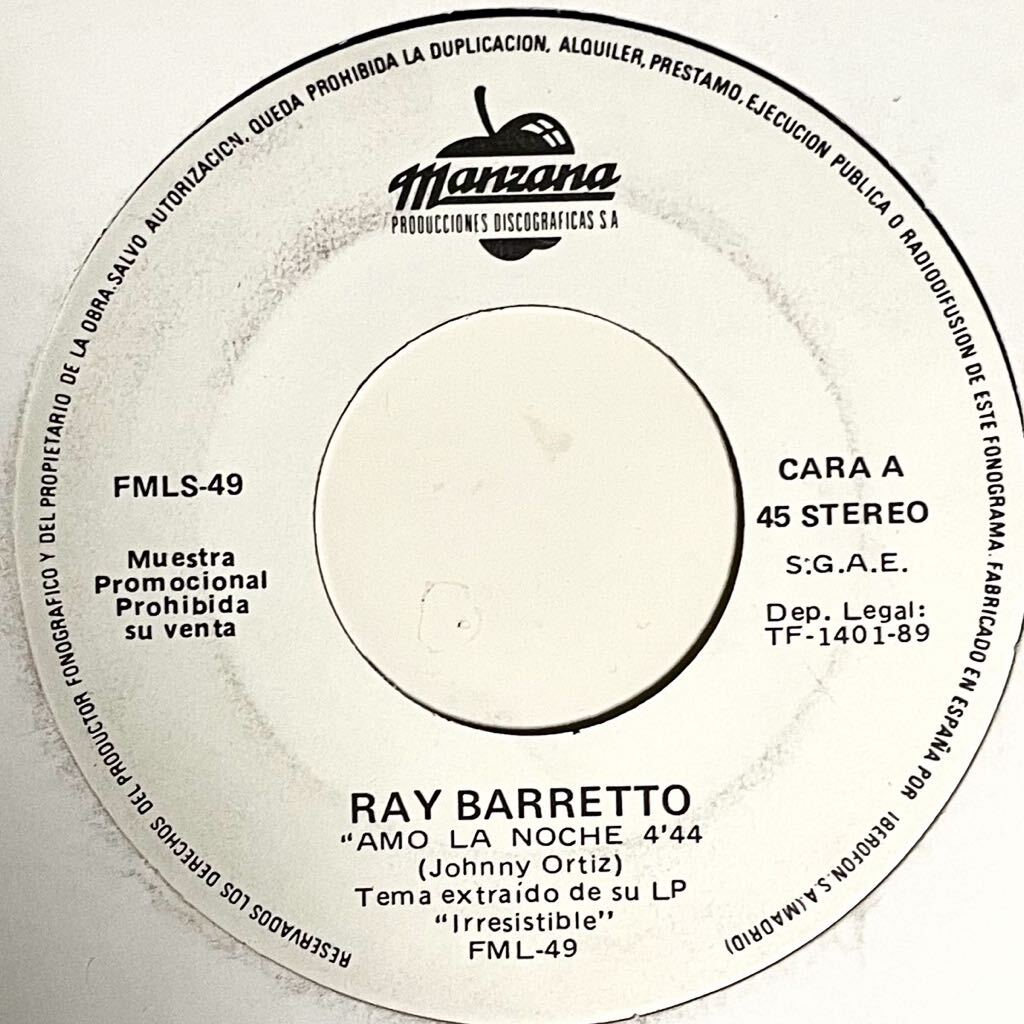 7\'\' Ray Barretto Llamame/Amo La Noche Manzana fania salsa boogaloo latin soul chicano cальса b-ga Roo латиноамериканский душа 