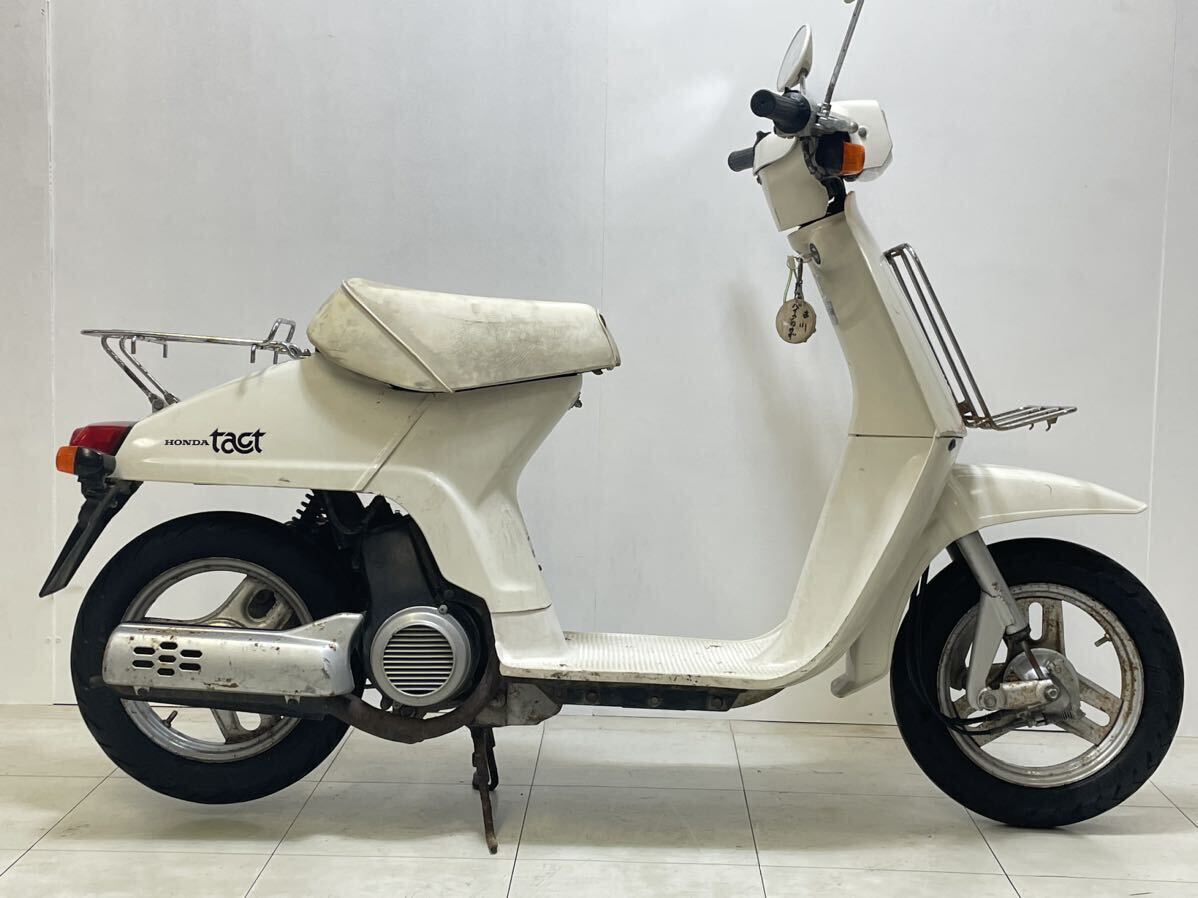 タクト　ホンダ　実働　書付き　50cc 2スト　原付　旧車　当時　初代タクト水戸　茨城　関東_画像4