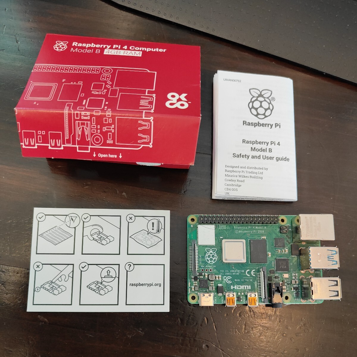 [ не использовался товар ]Raspberry Pi 4 Computer Model B 4GB комплект товар 