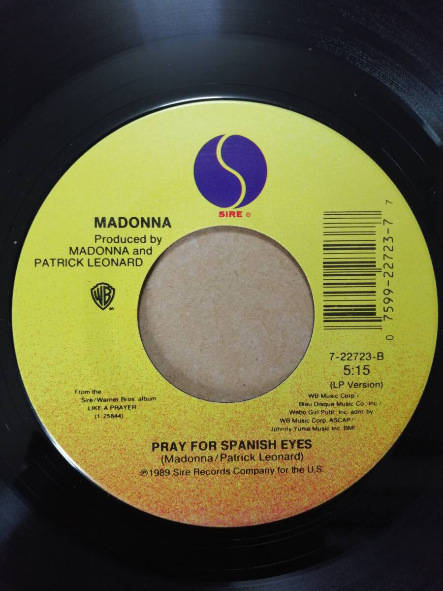 【米オリジナル7”】Madonna Oh Father / Pray For Spanish Eyes マドンナ　オー・ファーザー　_画像2