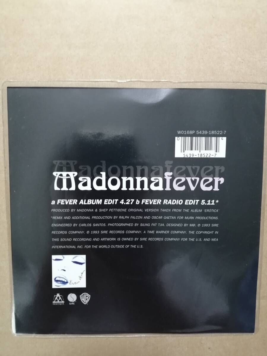 【ピクチャー7" 限定ナンバー入り】Madonna Fever 英オリジナル　マドンナ　フィーヴァー_画像4
