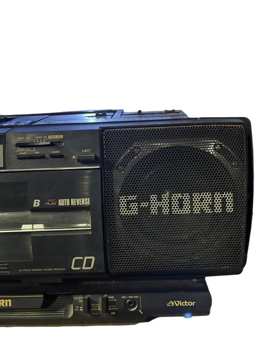 ■Y★①Victor ビクター G-HORN RC-X9 CD PORTABLE SYSTEM ラジオ・カセット★_画像7