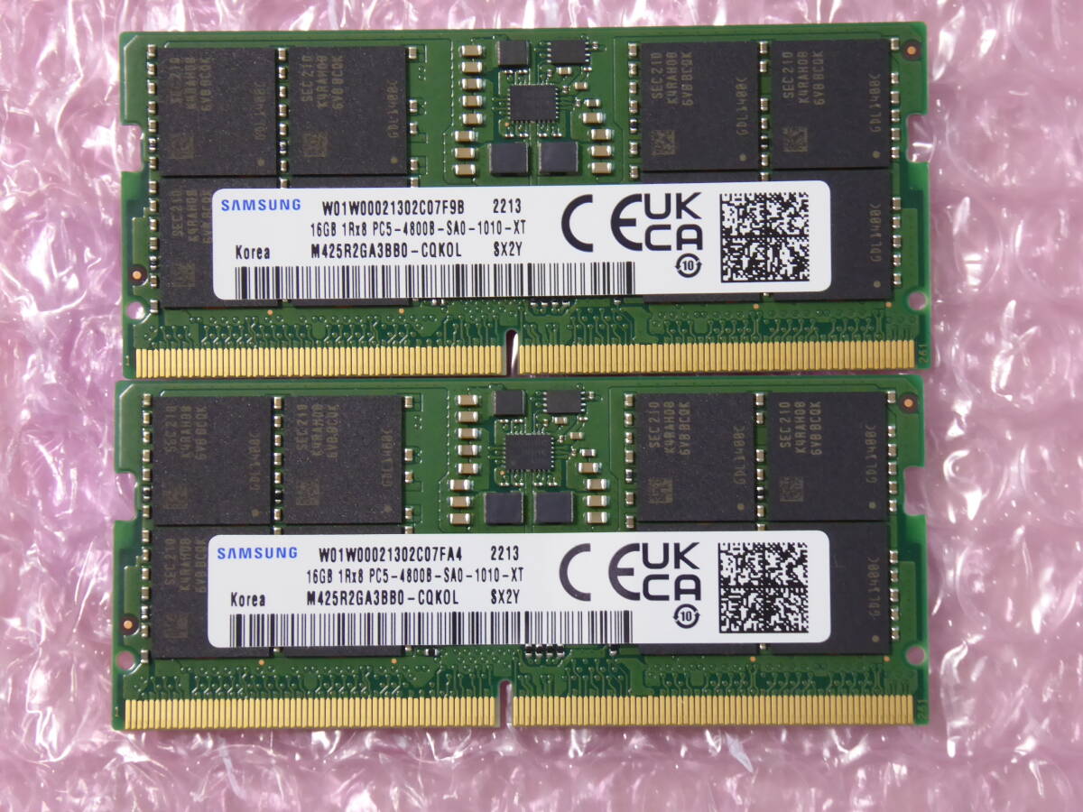 HP Zbook G9 original SAMSUNG 16GB×2(32GB) DDR5 4800MHz SODIMM PC5-4800B-SA0-1010-XT