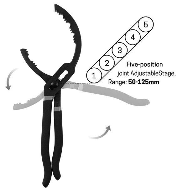 14 plier type oil filter wrench 50-120mm T199