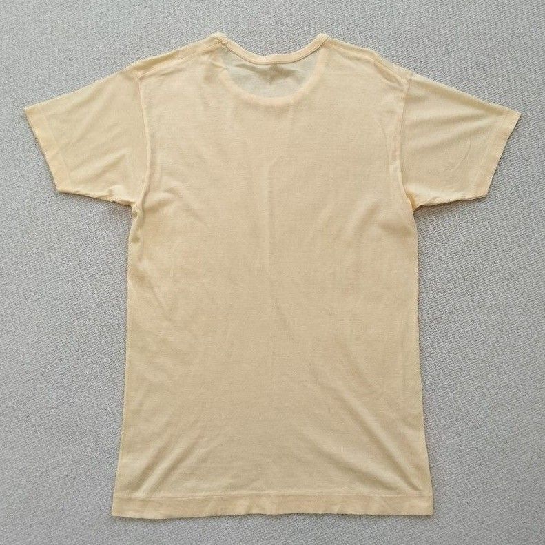 水通し済　ランバン　メンズTシャツ　イエロー　紳士用肌着　Mサイズ　グンゼ　 半袖　 半袖Tシャツ　 Tシャツ　 カットソー