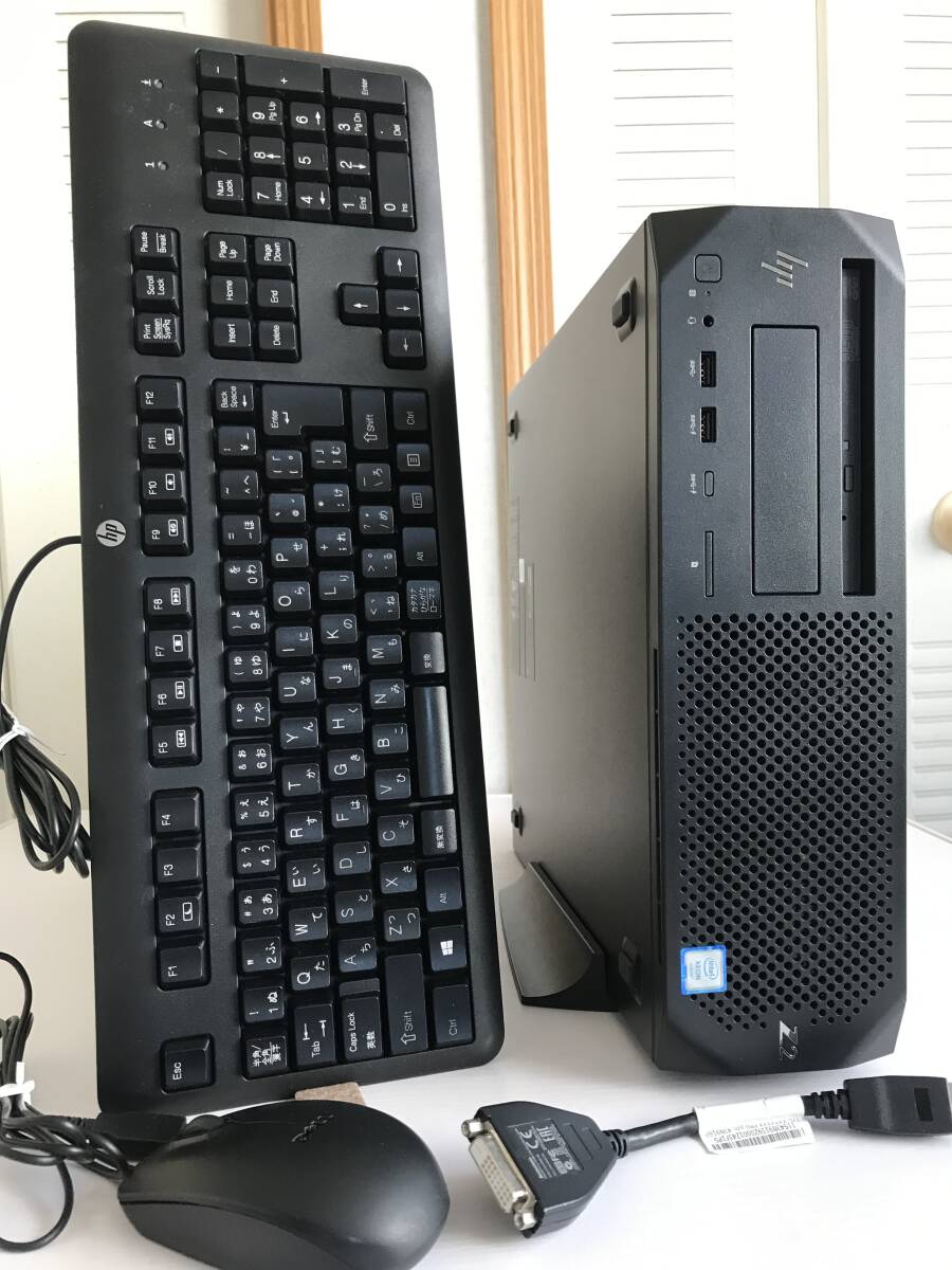 HP Z2 SFF G4 WorkStation（極美）・Win11Pro64bit・M.2(NVMe-SSD) 256GB・E-2124G(Max4.5GHz動作)・PC4-16GB・OfficeXP搭載・縦置台座付_画像1