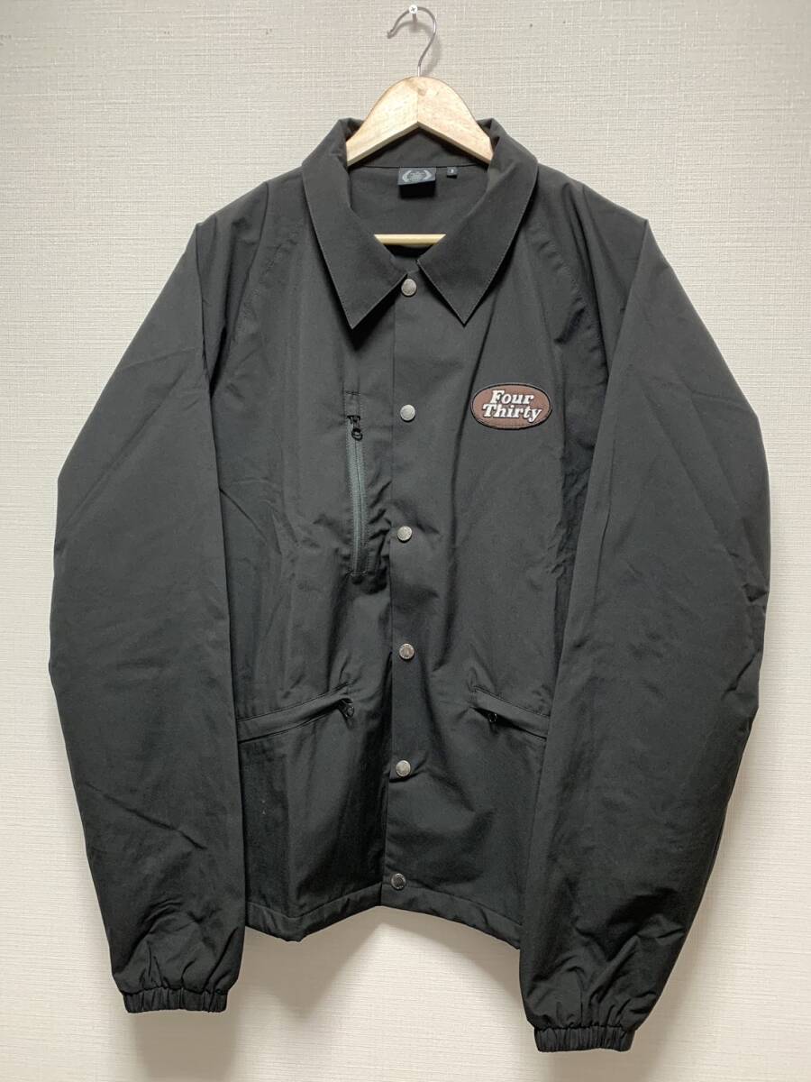 [430 FOURTHIRTY] 23SS 定価25,080 NYLON COACH JACKET W/P コーチジャケット 2 ブラック 23-003 フォーサーティ_画像2