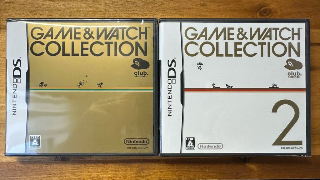 [未開封新品][送料無料][即決] DSソフト「GAME&WATCH COLLECTION」1&2セット 任天堂 Club Nintendo 非売品