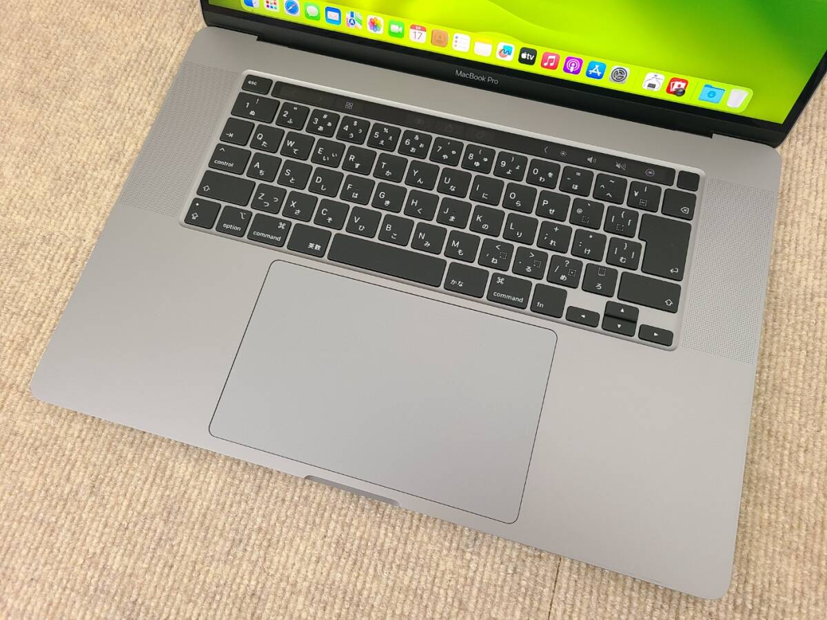 【美品】Apple MacBook Pro 16(2019, A2141) Core i9-9980HK / 2.4GHz / RAM 64GB / SSD 1TB / スペースグレー / 充放電回数 : 59 [MC044]_画像3