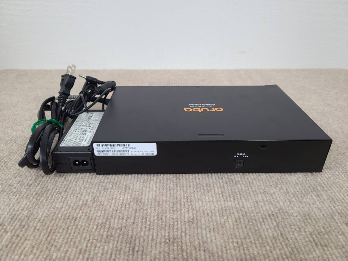 HPE Aruba J9777A 2530-8G 8-Port Switch Power /w Adapter 初期化済み [NW002]_画像2
