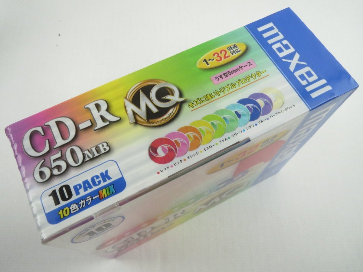 ♪maxell マクセル CD-R 650MB【 10枚×3個セット 】CDR650.MIX1P10S♪未使用 保管品_画像2