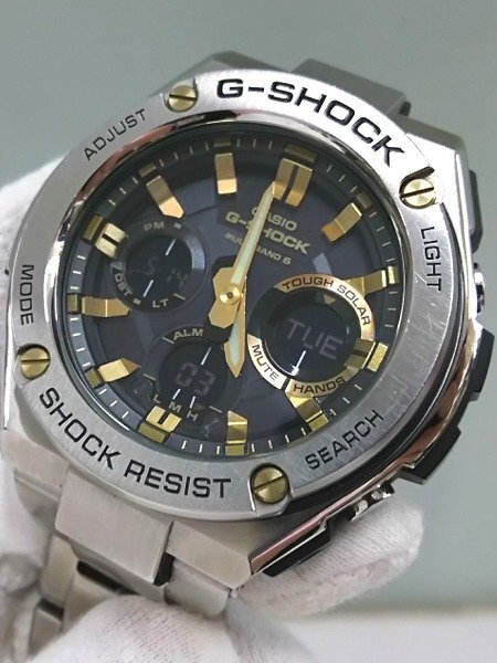 ♪CASIO カシオ G-SHOCK GST-W110D-1A9JF 腕時計 ソーラー電波 デジアナ 現状品♪USED品_画像2