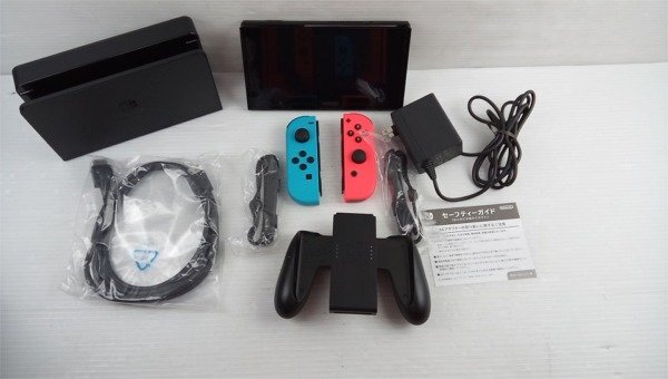 ♪任天堂 nintendo 有機EL Switch ネオンレッド/ネオンブルー 動作確認済み ♪中古品_画像2