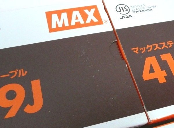 ☆☆MAX マックス　ステープル　419J　肩幅4mm / 足長さ19mm / 5,000本入り　MS94190　計6箱セット☆未使用品_画像9