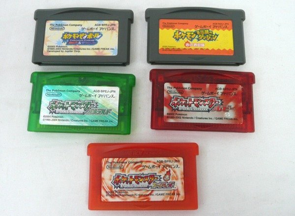 ☆☆GAME BOY ADVANCE ゲームボーイアドバンス GBA　ゲームソフト　ポケットモンスター ルビー 他　計5点セット　ポケモン☆ジャンク品_画像1