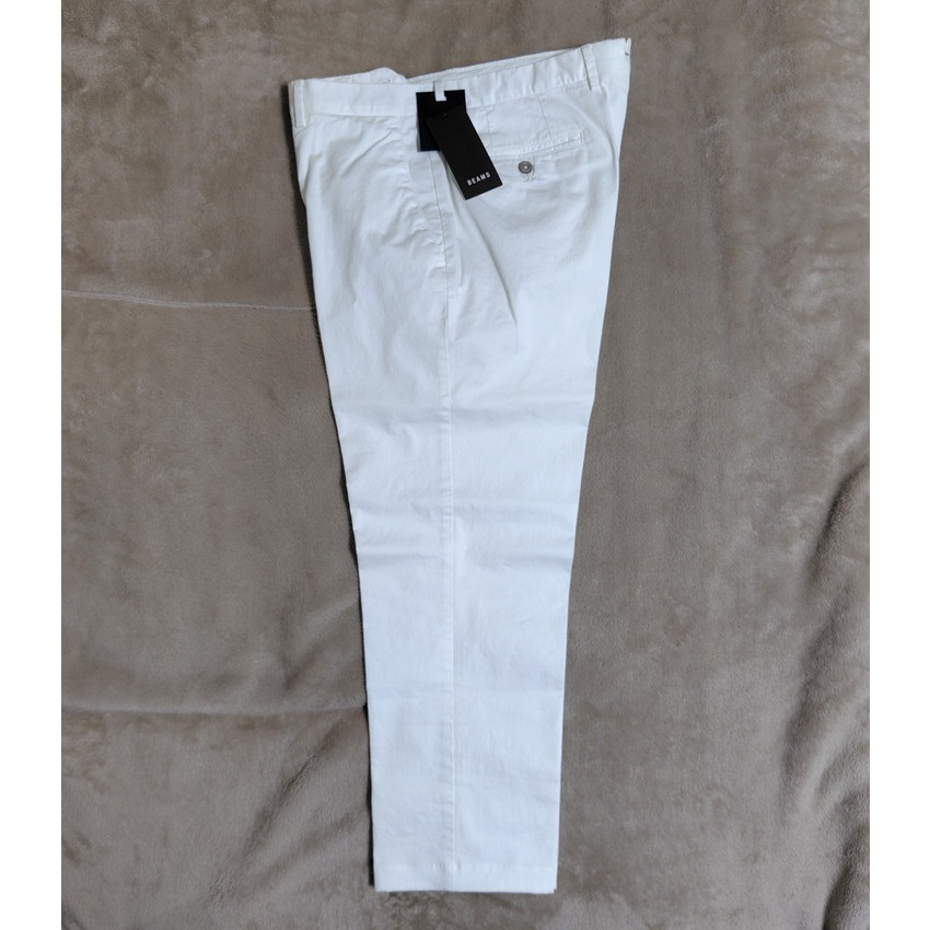  unused with translation GERMANO size 52 white gel ma-nono- pleat cotton pants chinos hemming ending long-term keeping goods spring summer PT01 INCOTEX