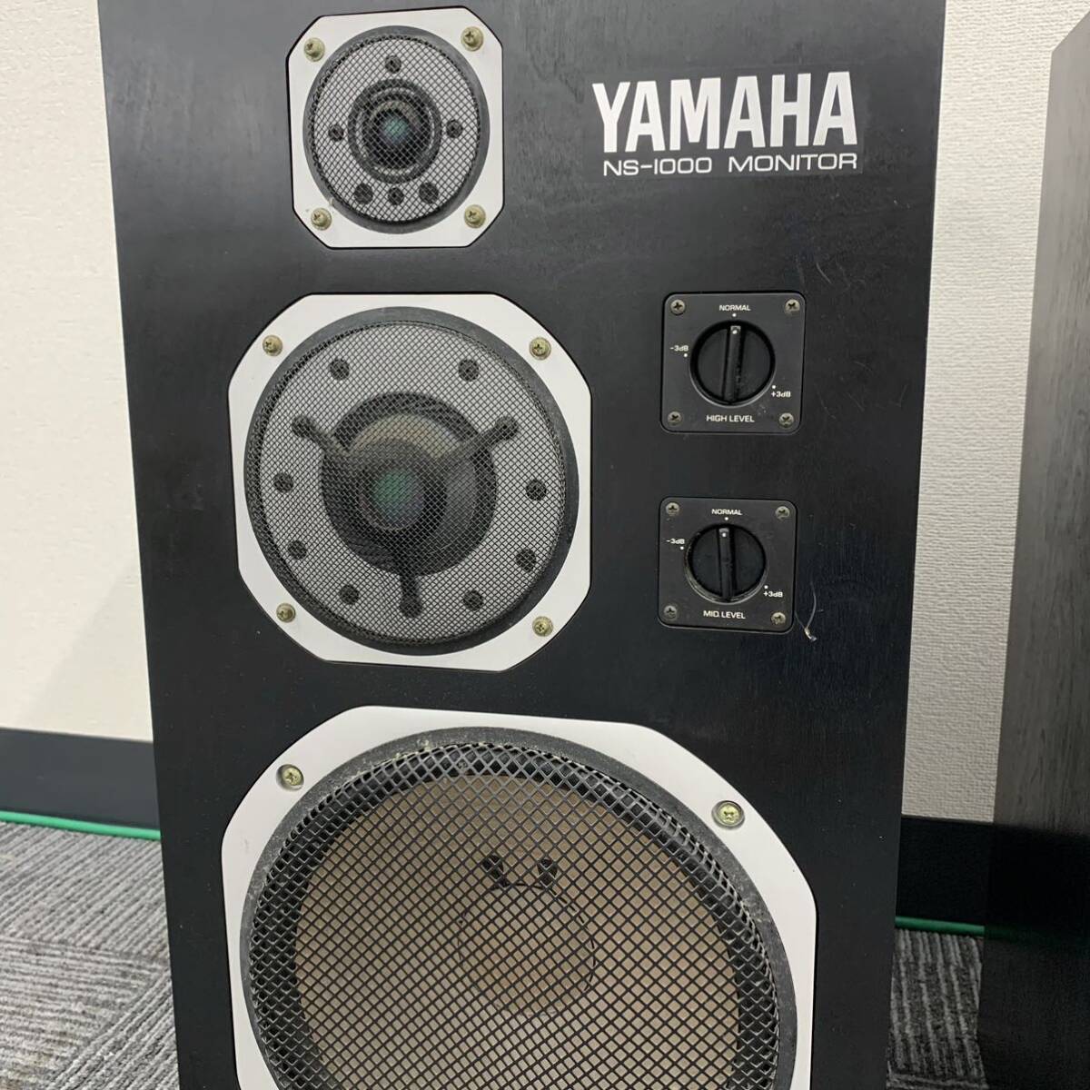 【直接引取り限定】 Yamaha NS-1000M スピーカー 動作品 ヤマハ モニタースピーカー 3Way グリルネットに凹みあり Dr 1866-6_画像3