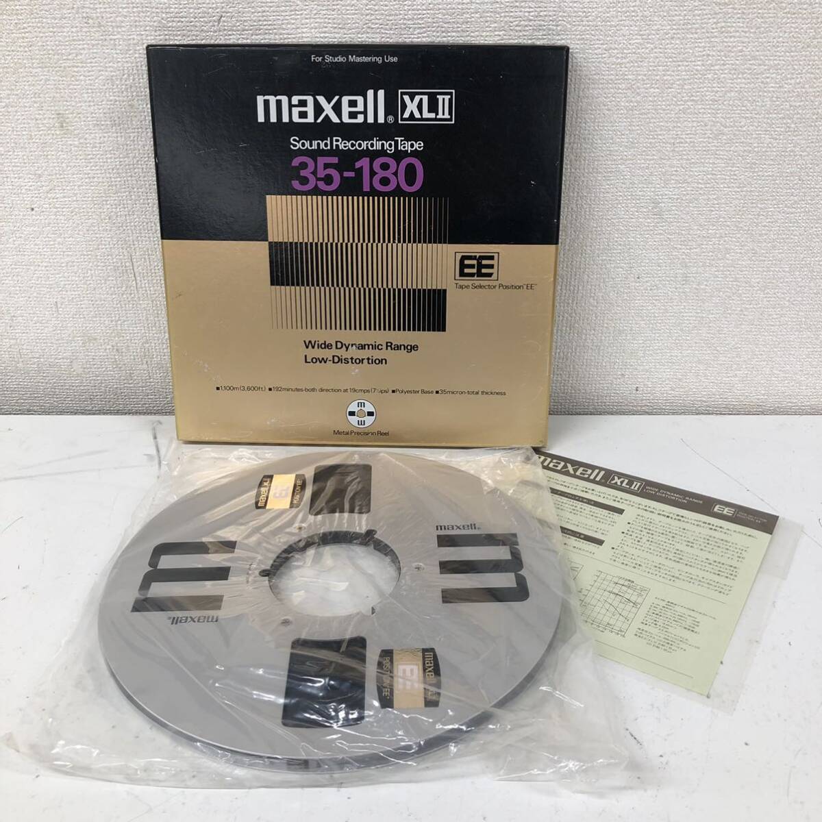 【A-3】 Maxell 35-180 オープンリールテープ マクセル made in japan 1865-99_画像1