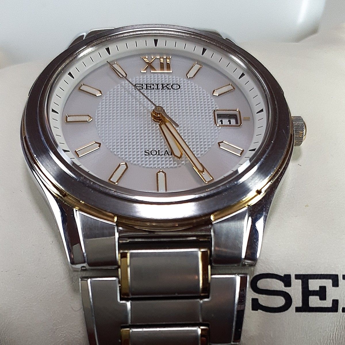 SEIKO ソーラー men's腕時計  稼働品