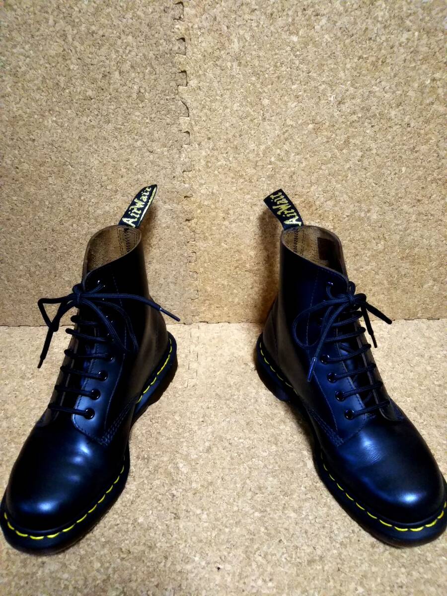 【Dr.MARTENS】ドクターマーチン 英国製 1460Z VINTAGEモデル 8ホールブーツ UK7 (26cm ) イングランド製 ブラック 初期型復刻【美品】_画像2