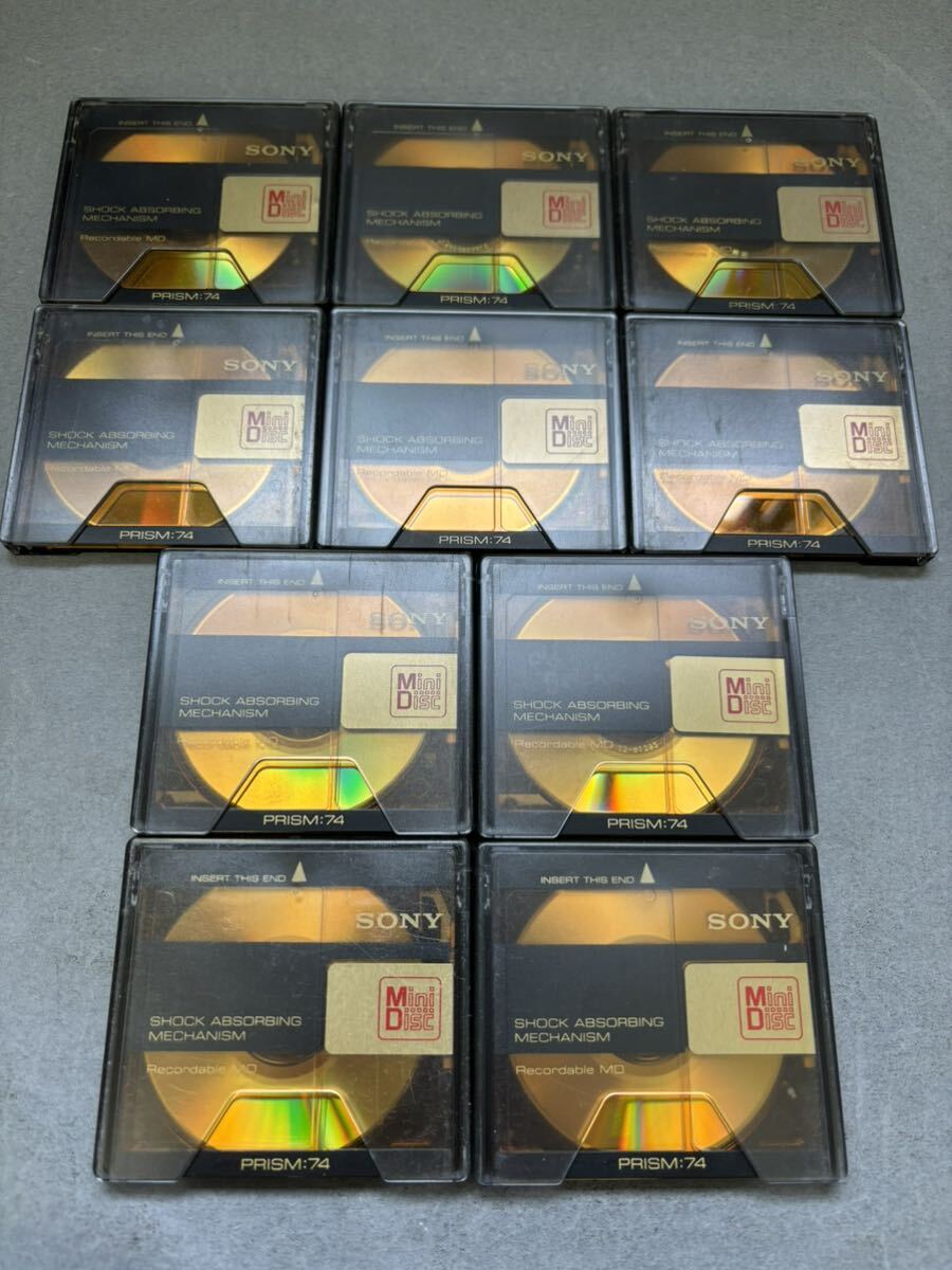 MD ミニディスク minidisc 中古 初期化済 SONY ソニー PRISM 74 10枚セットの画像1