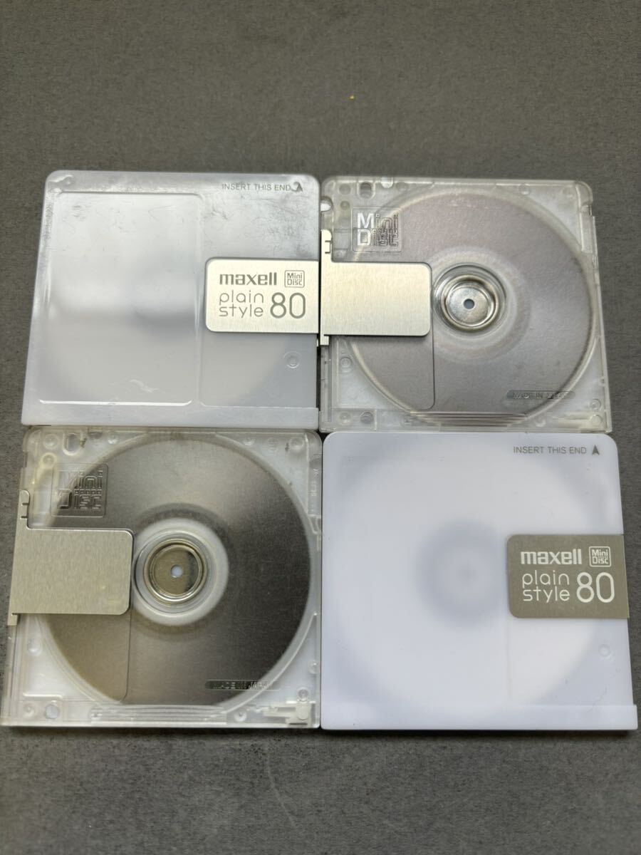 MD ミニディスク minidisc 中古 初期化済 マクセル maxell plain style 80 10枚セット_画像3