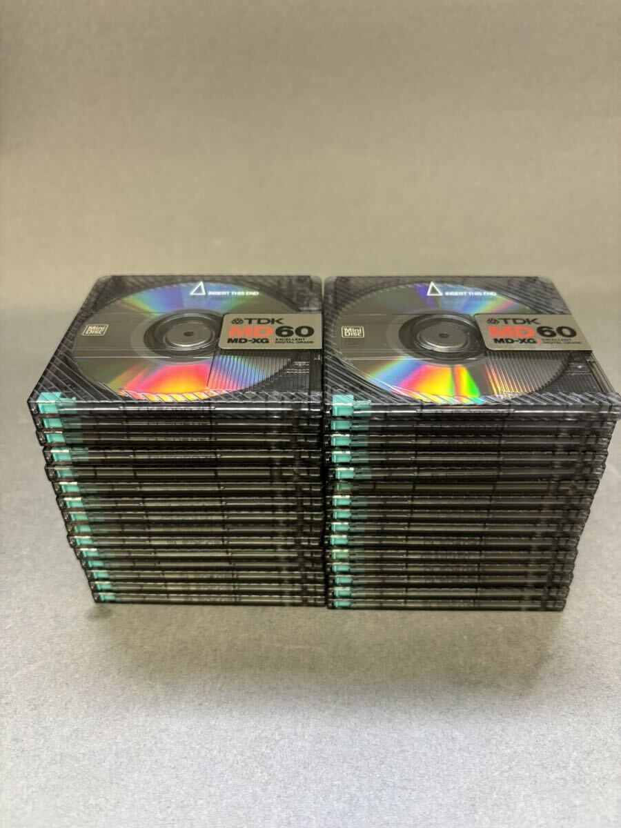 MD ミニディスク minidisc 中古 初期化済 TDK MD-XG 60 30枚セット ケースなし_画像1