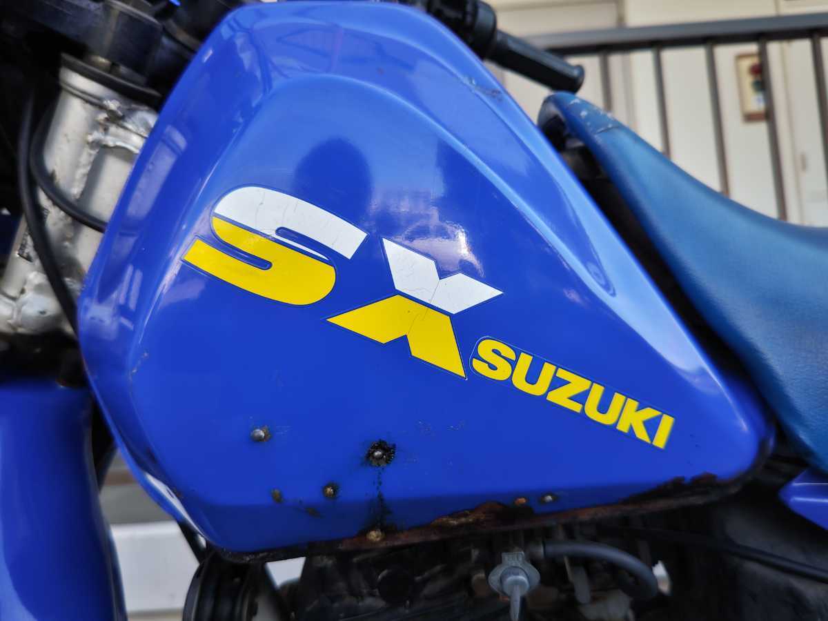 SUZUKI/鈴木/スズキ オフロードバイク SX125R SF41B 青/白/黄_画像9
