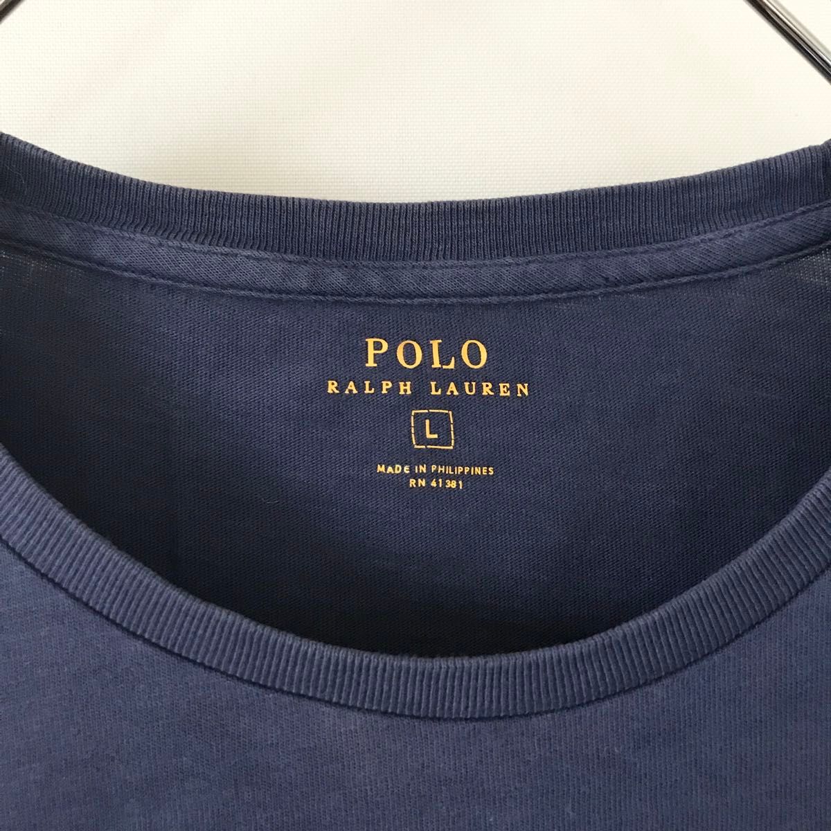 ラルフローレン/POLO Ralph Lauren★レトロ/エンブレムロゴプリント★クルーネックTシャツ★USAメンズL