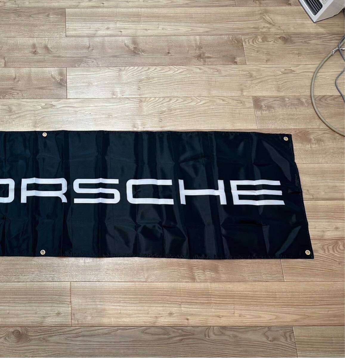 約60x240cm ポルシェ 特大フラッグ バナー タペストリー 旗 ガレージ装飾 PORSCHE 世田谷 ドイツ フェラーリ ロゴ 911 お部屋の装飾_画像4