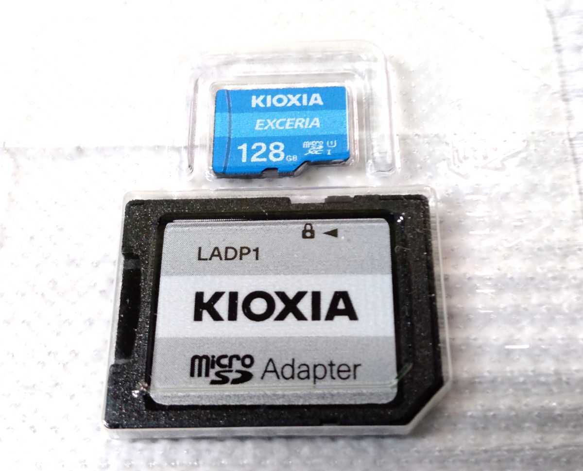 【即決900円】Kioxia128GB MICROSDXC アダプター付　ほぼ新品 ラスト１枚_画像3